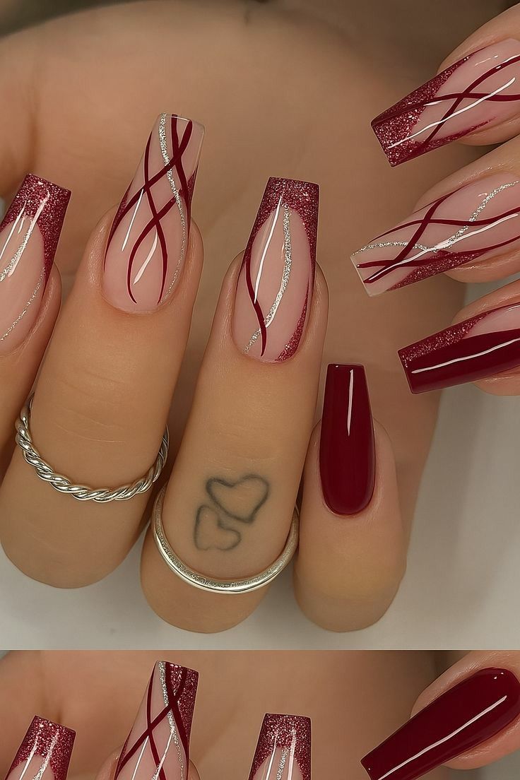 Ongles rouges idées créatives