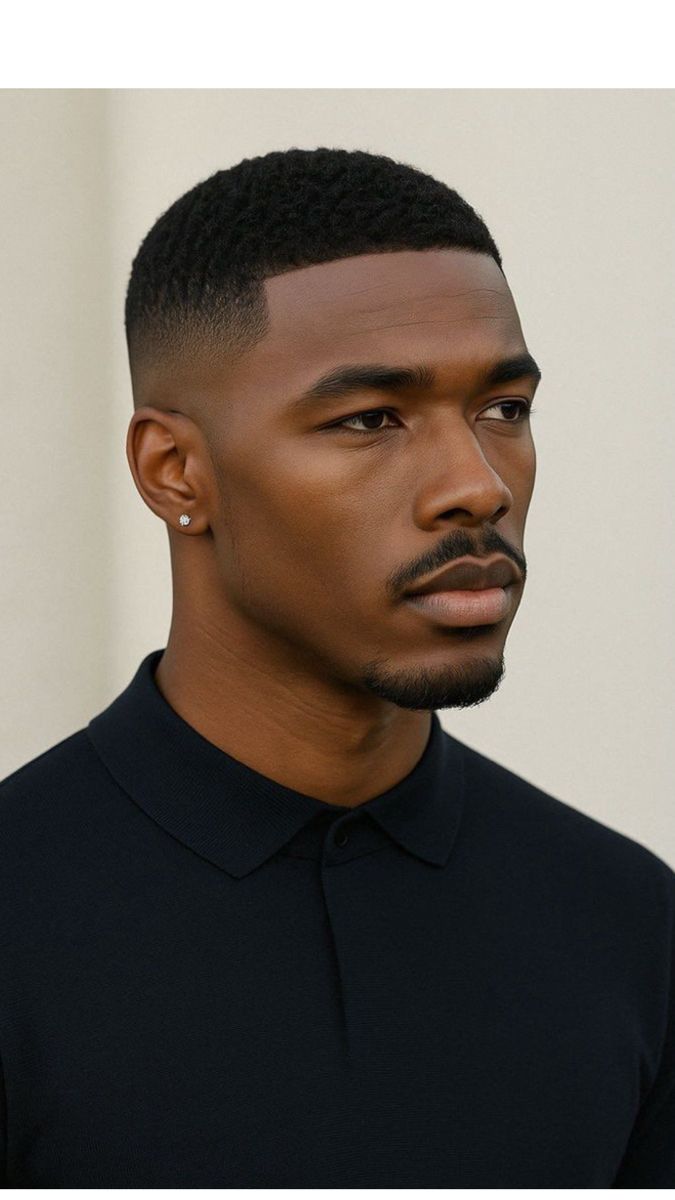 Afro taper fade homme