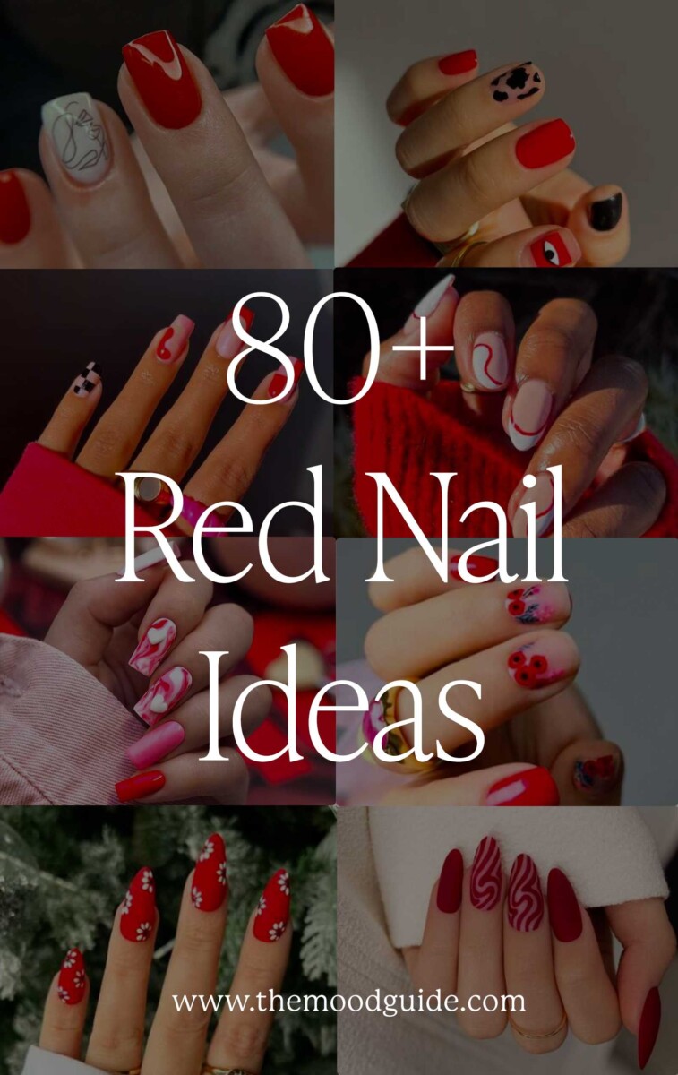 Ongles rouges idées créatives