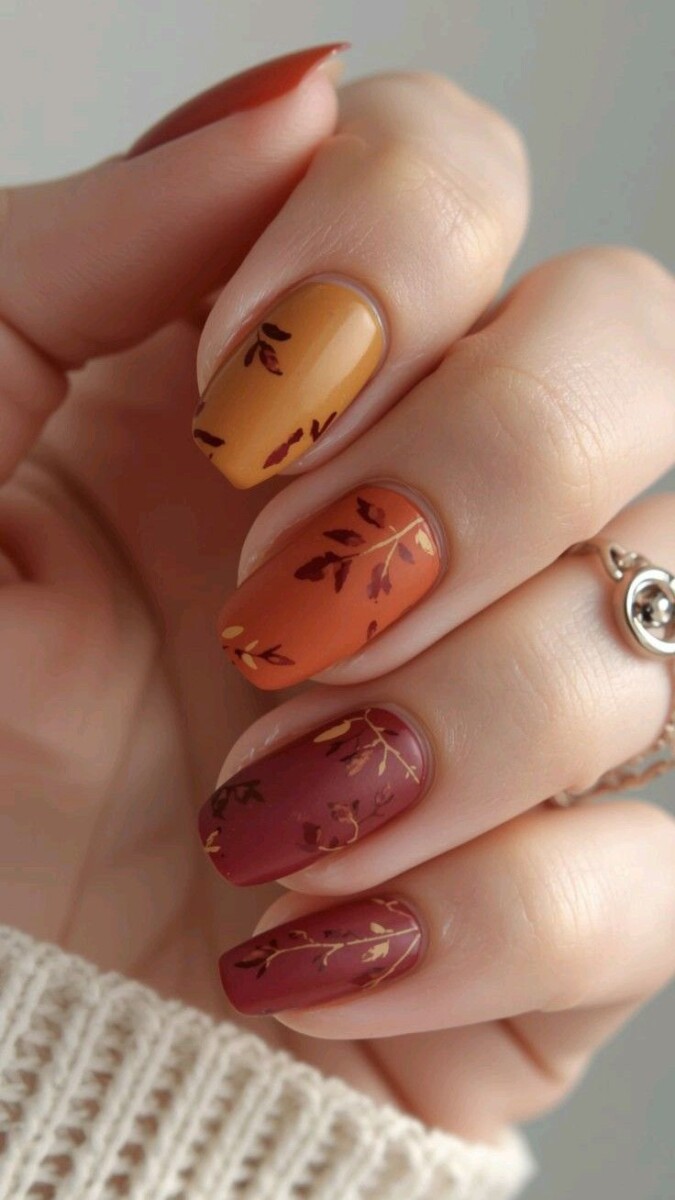 Vernis automne manucure