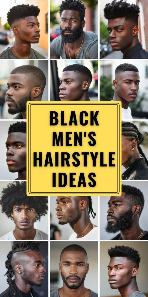 Afro taper fade homme