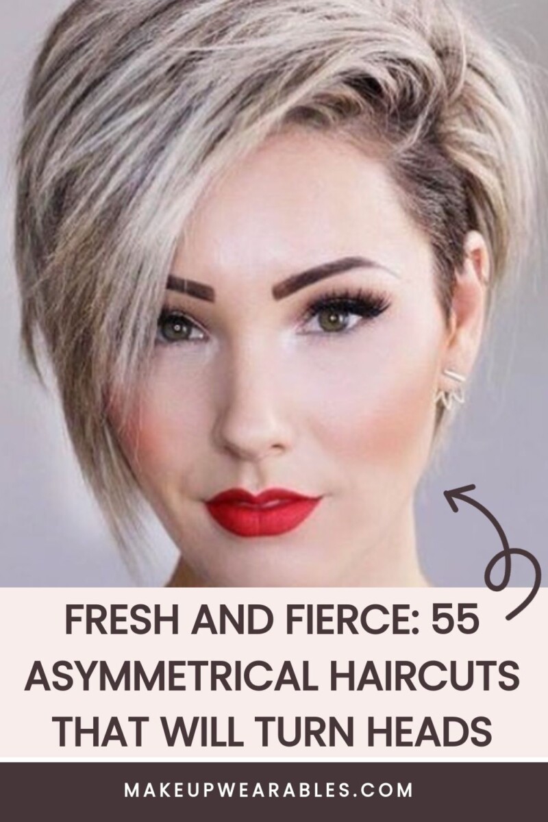 Pixie cut asymétrique