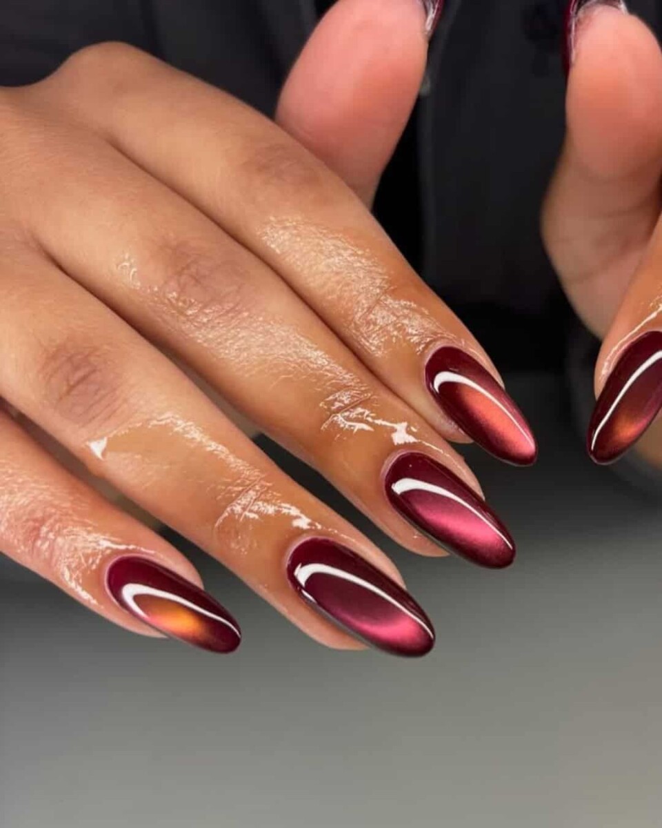 Ongles rouges manucure moderne