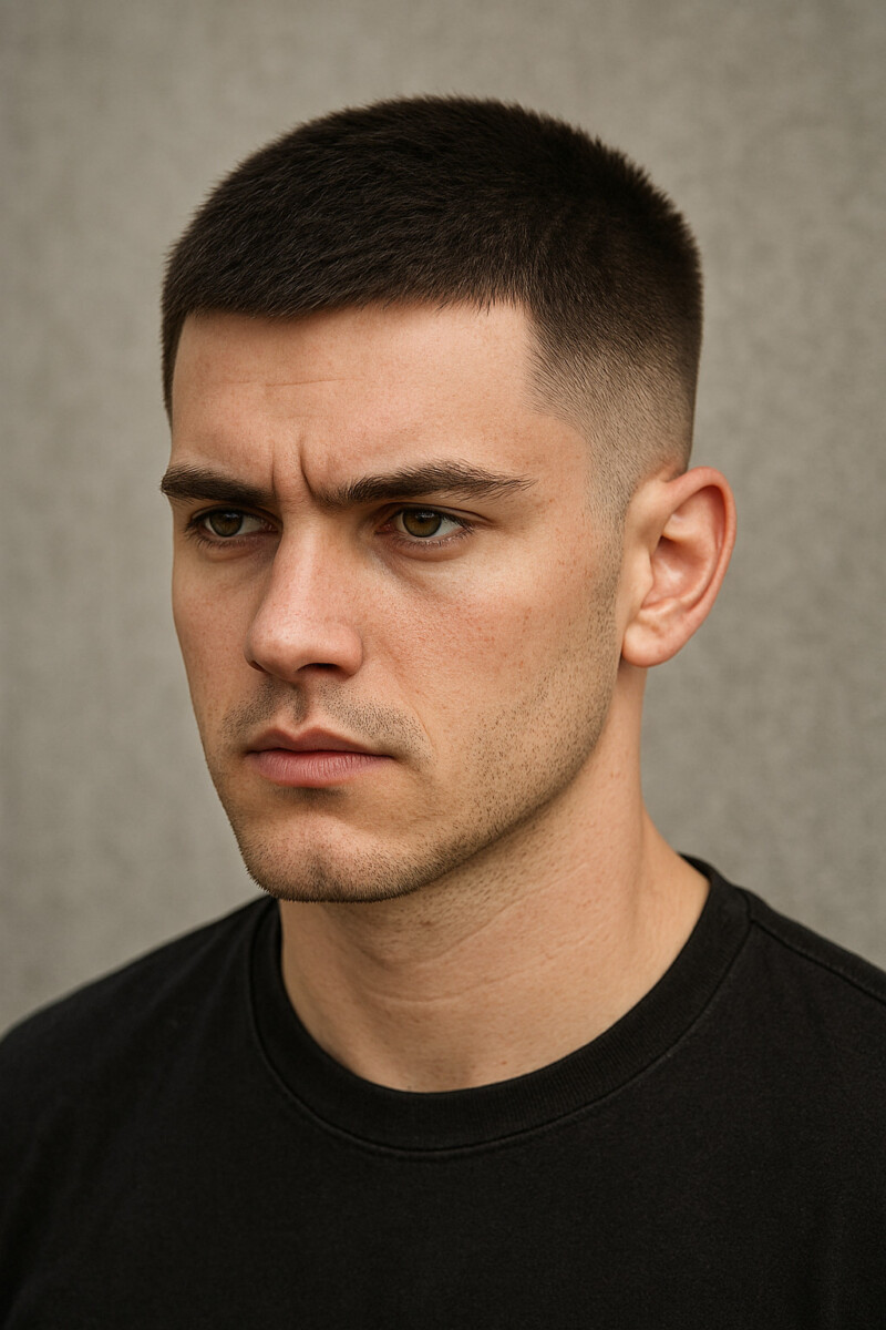 Coupe militaire courte homme