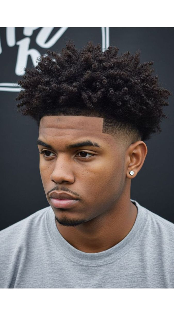 Coupe afro homme dégradé