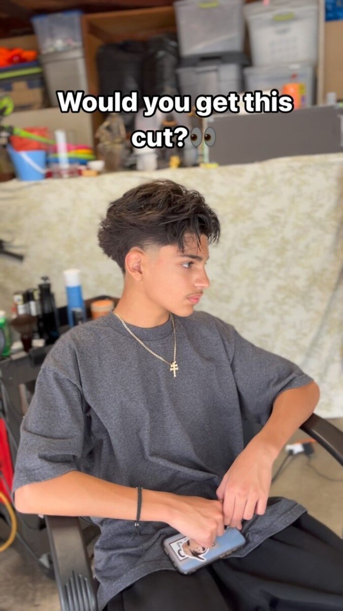 Blowout taper haircut