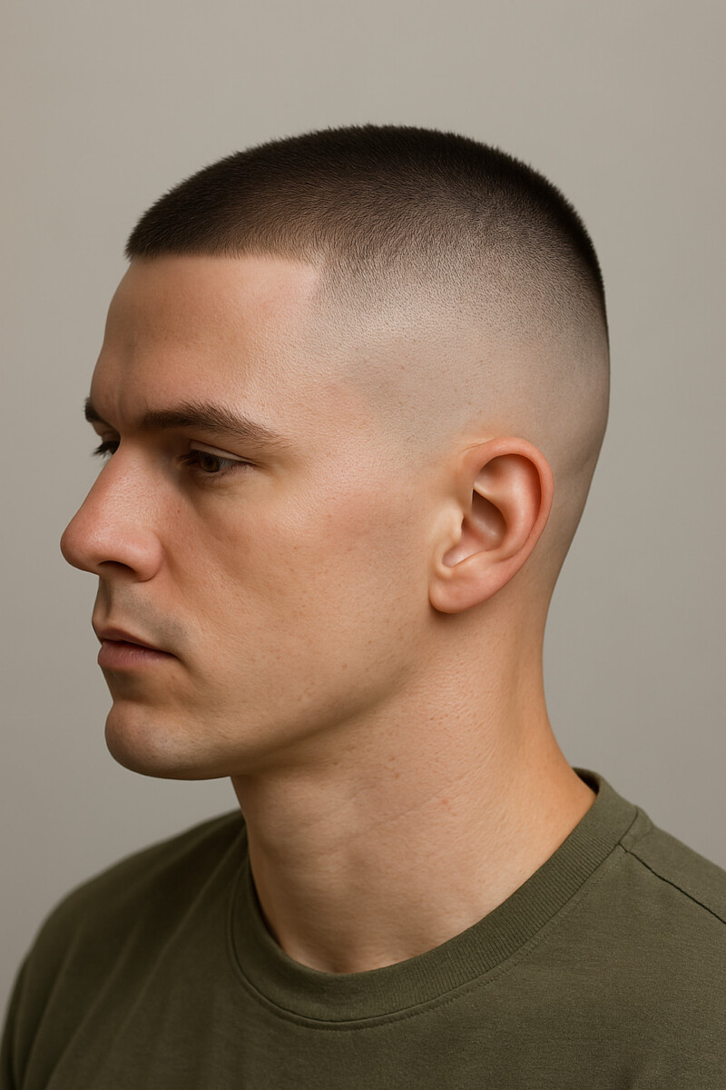 Coupe militaire courte homme