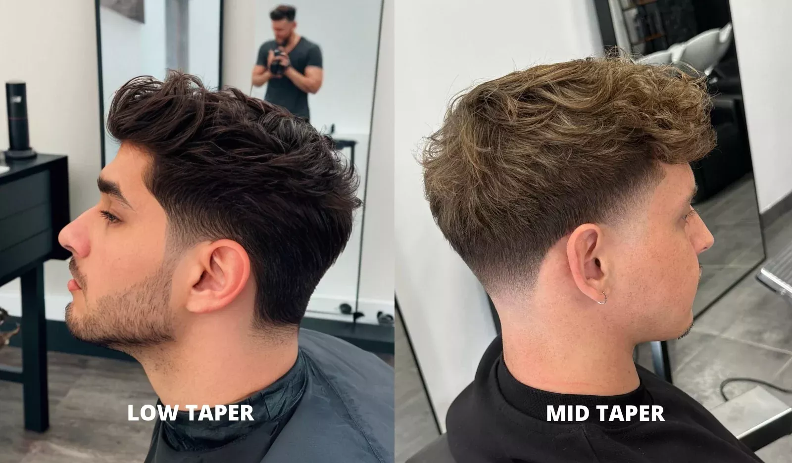 Fade vs taper