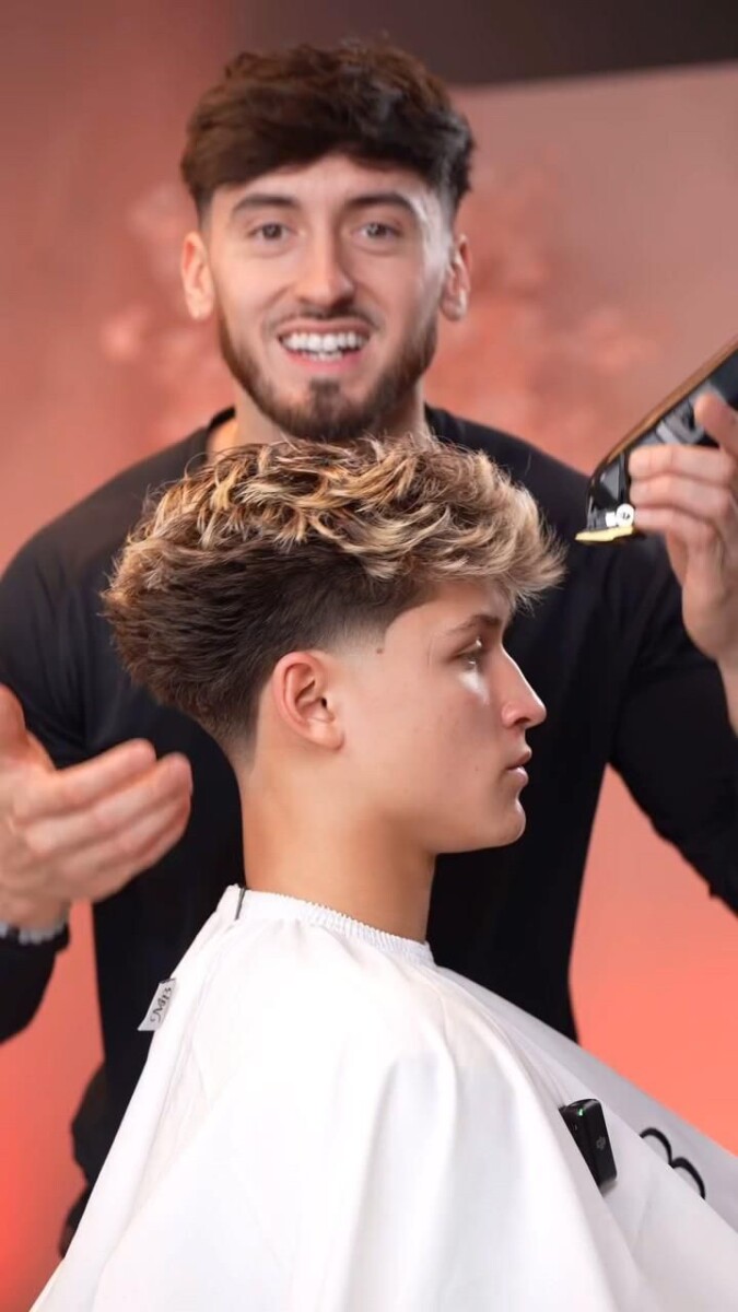 Coupe burst fade technique