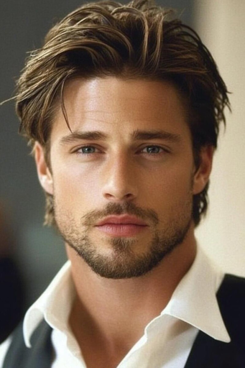 Coiffure homme luxe élégance