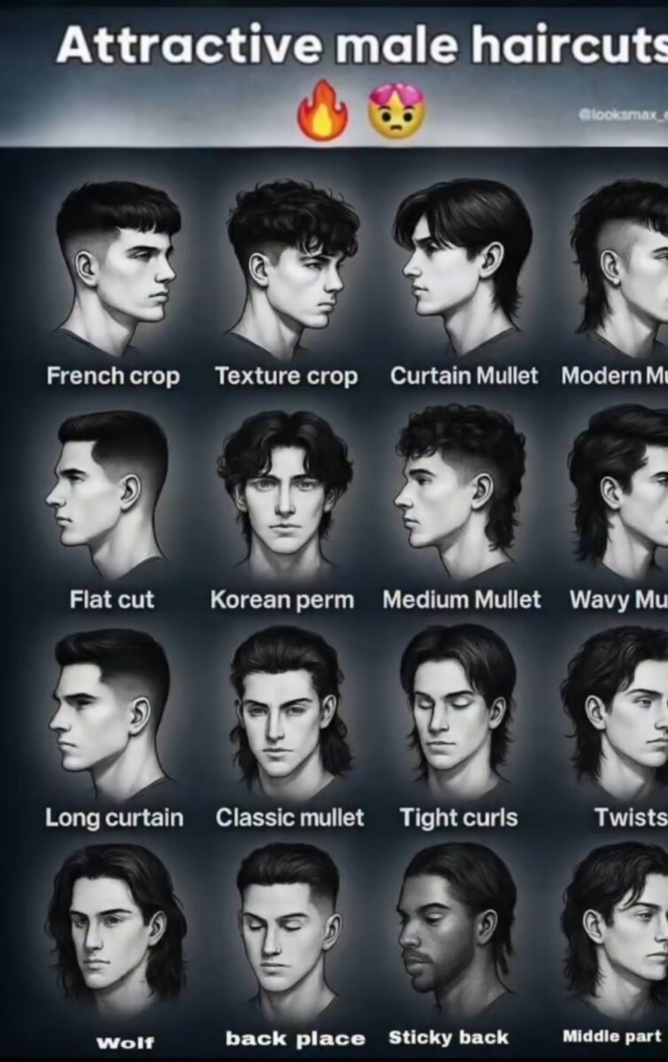 Types de cheveux homme guide