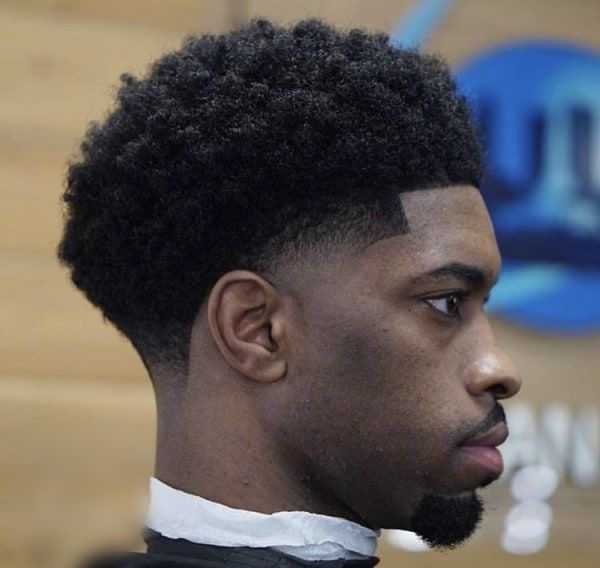 Coupe afro homme dégradé