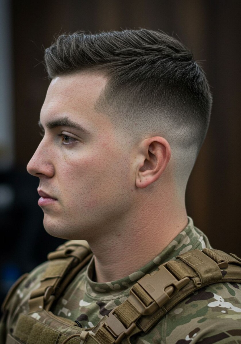 Coupe militaire courte homme