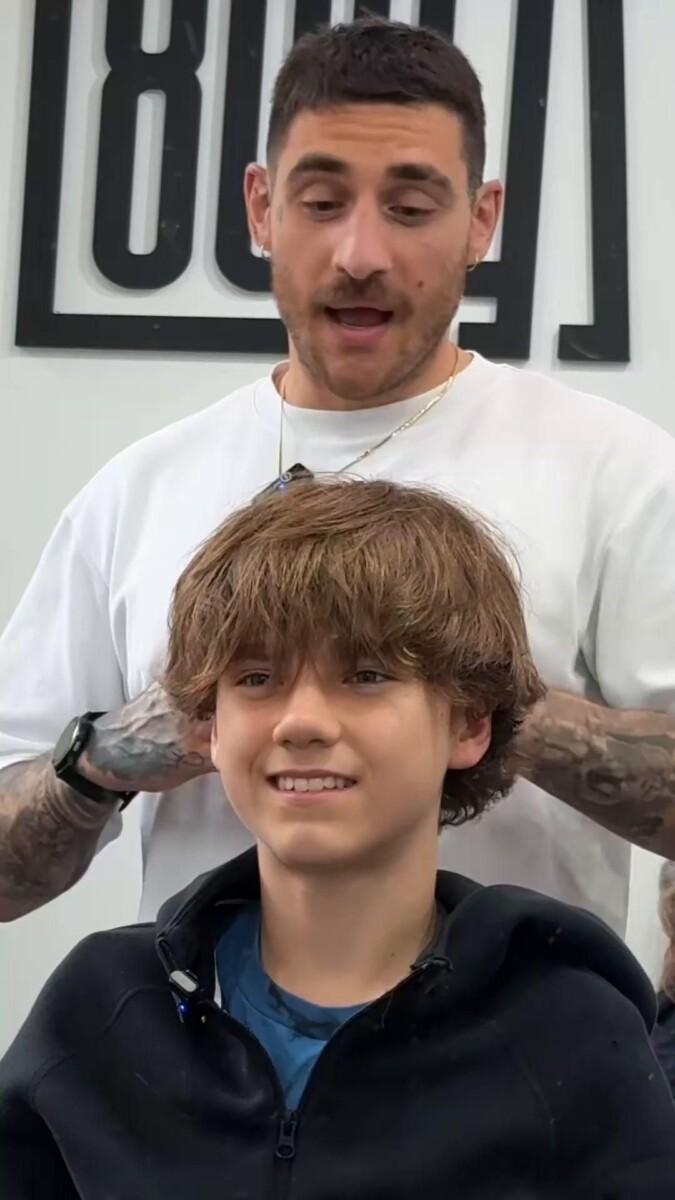 Blowout taper haircut