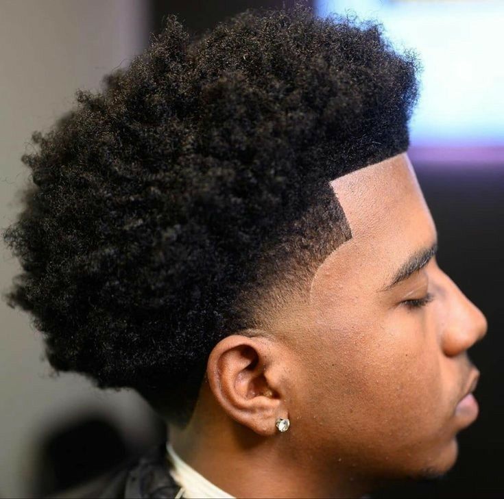 Coupe afro homme dégradé