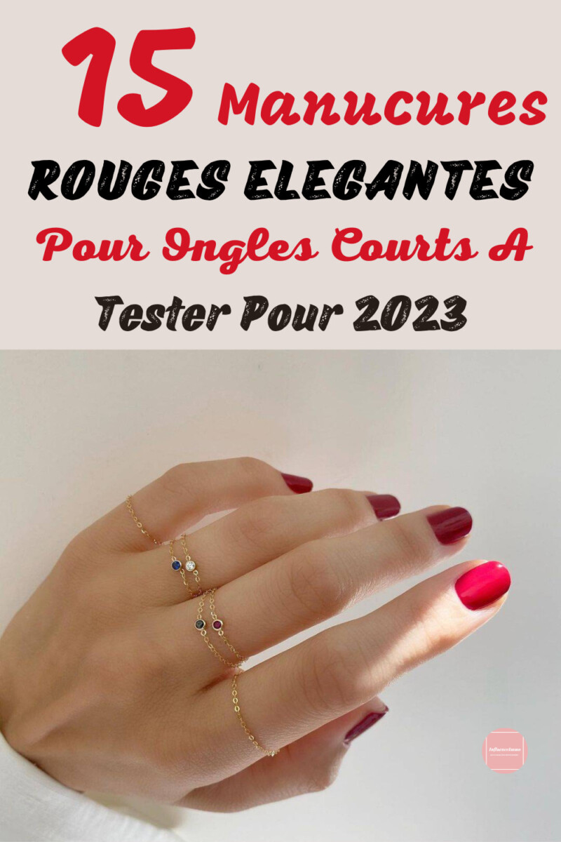 Ongles rouges manucure