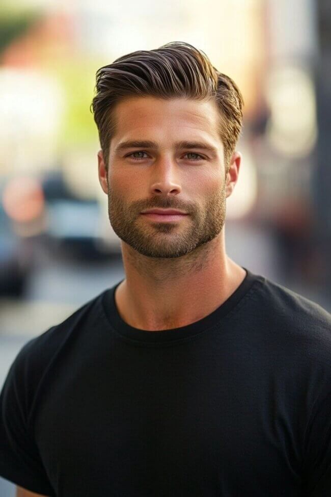 Coiffure homme luxe élégance