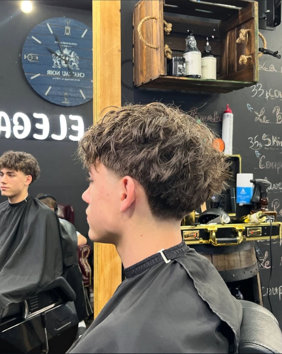 Blowout taper haircut