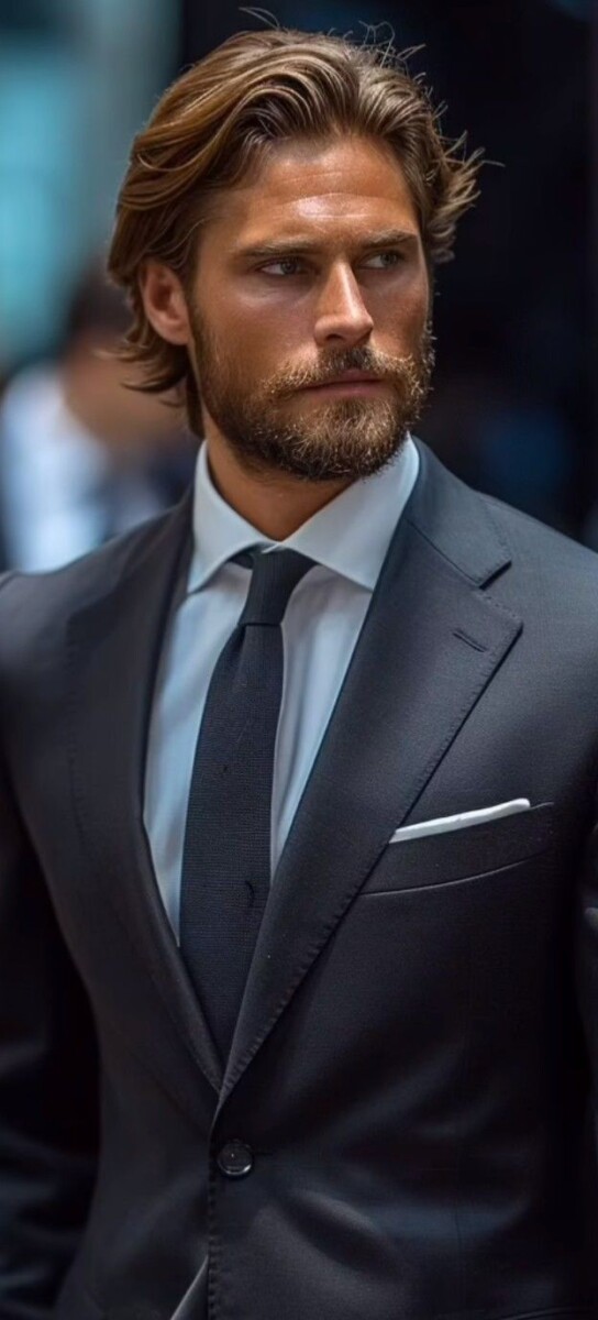 Coiffure homme luxe élégance