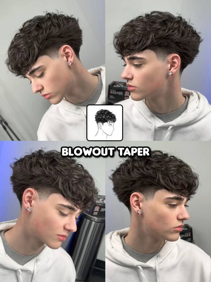 Blowout taper haircut
