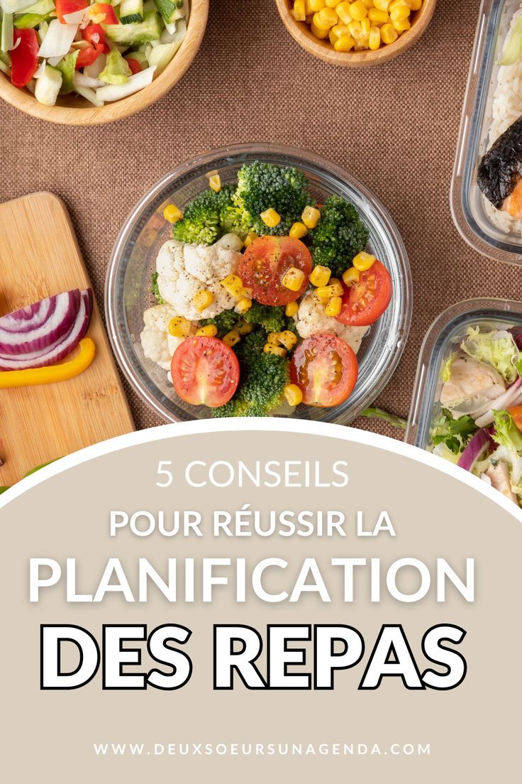 planification repas hebdomadaire famille