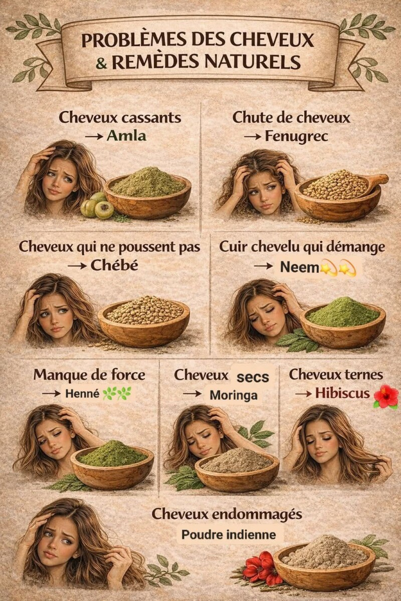 Astuces soin naturel cheveux