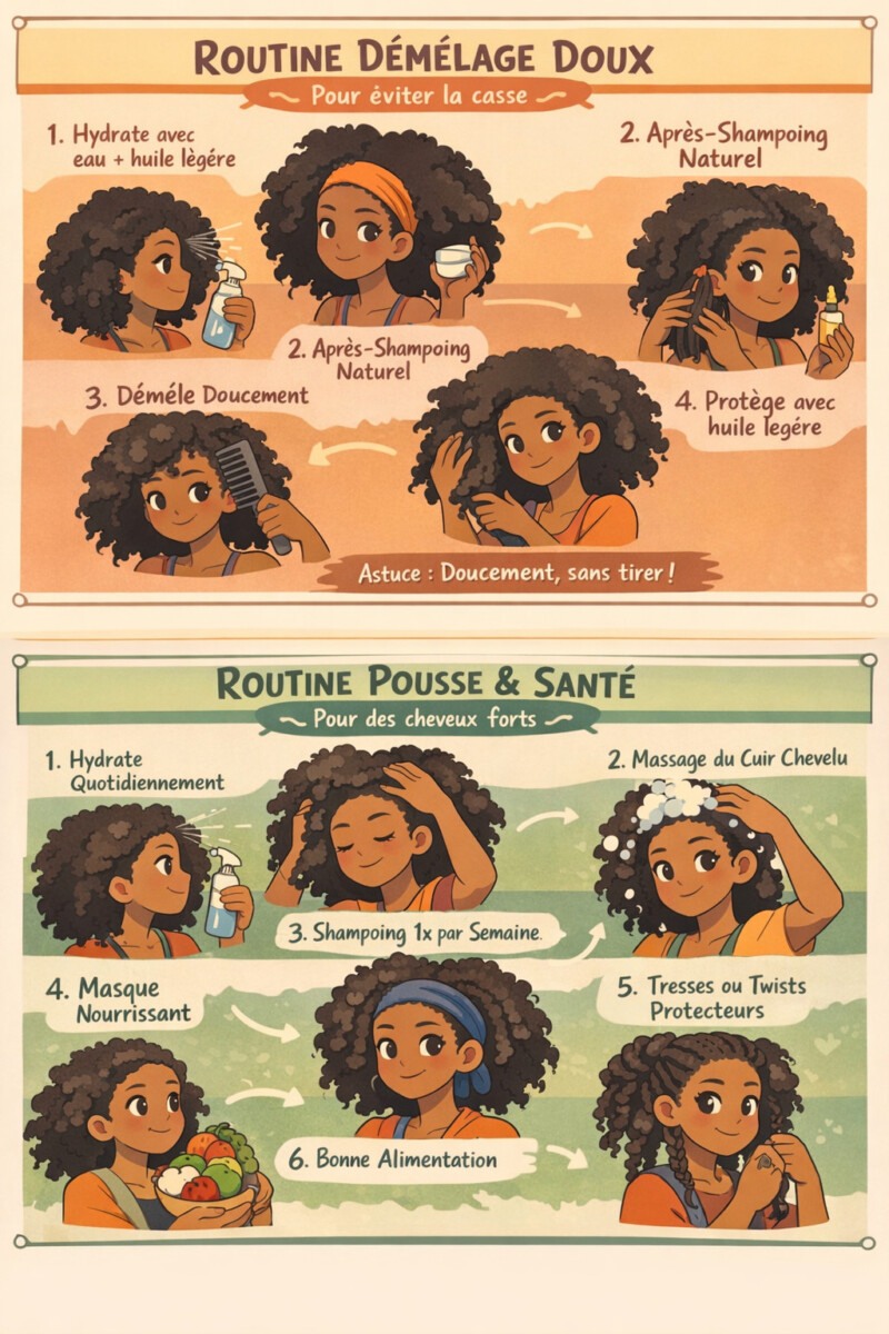 Astuces soin naturel cheveux