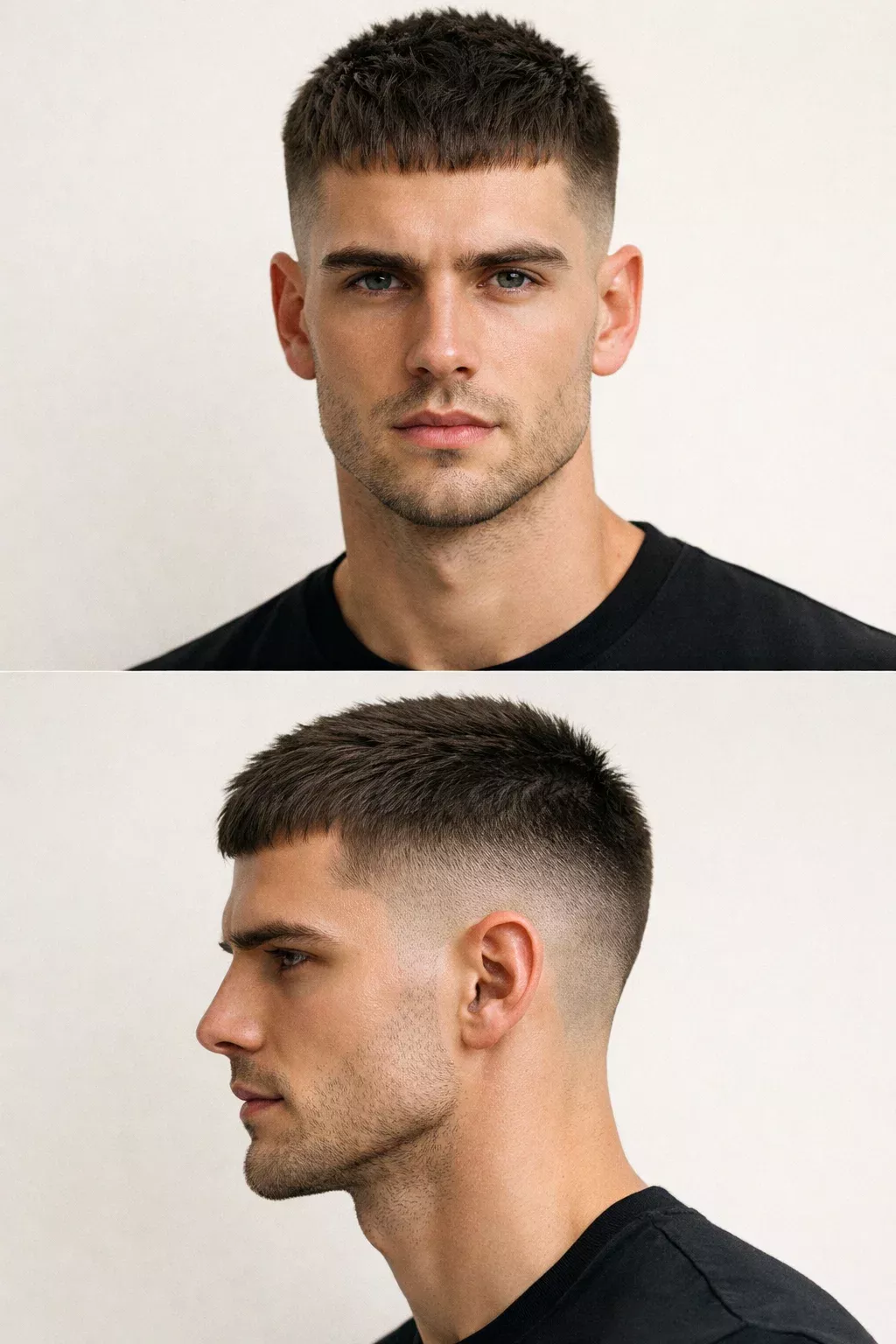 Coupe homme court moderne