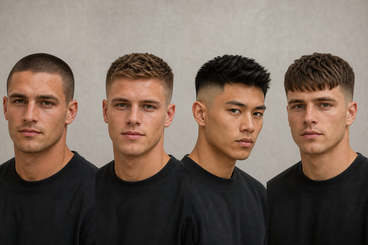 Élégance coupe homme simple