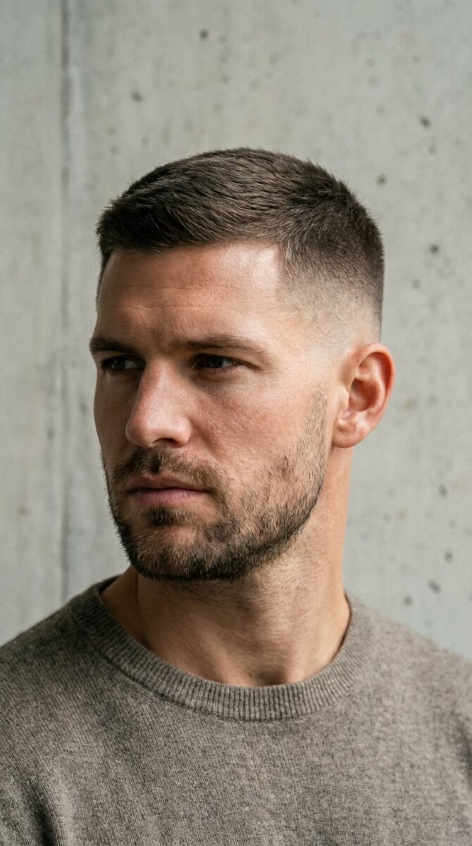 Élégance coupe homme simple