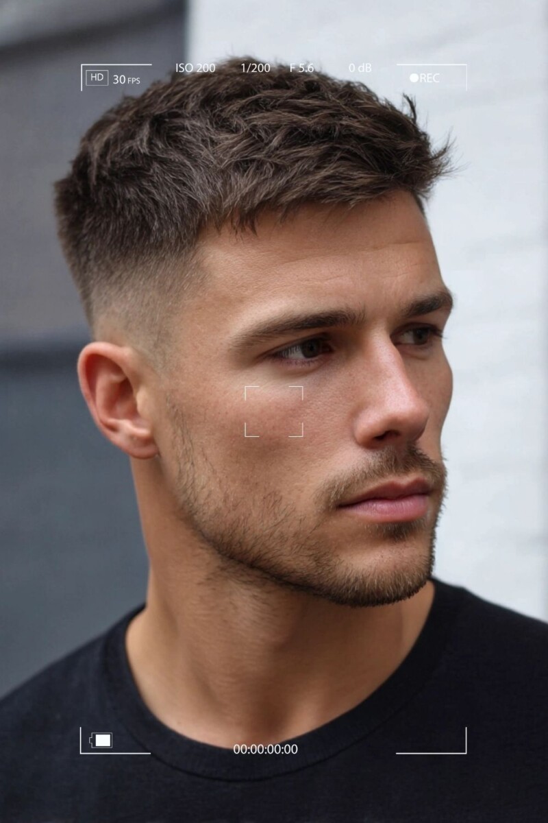 Design cheveux courts masculin