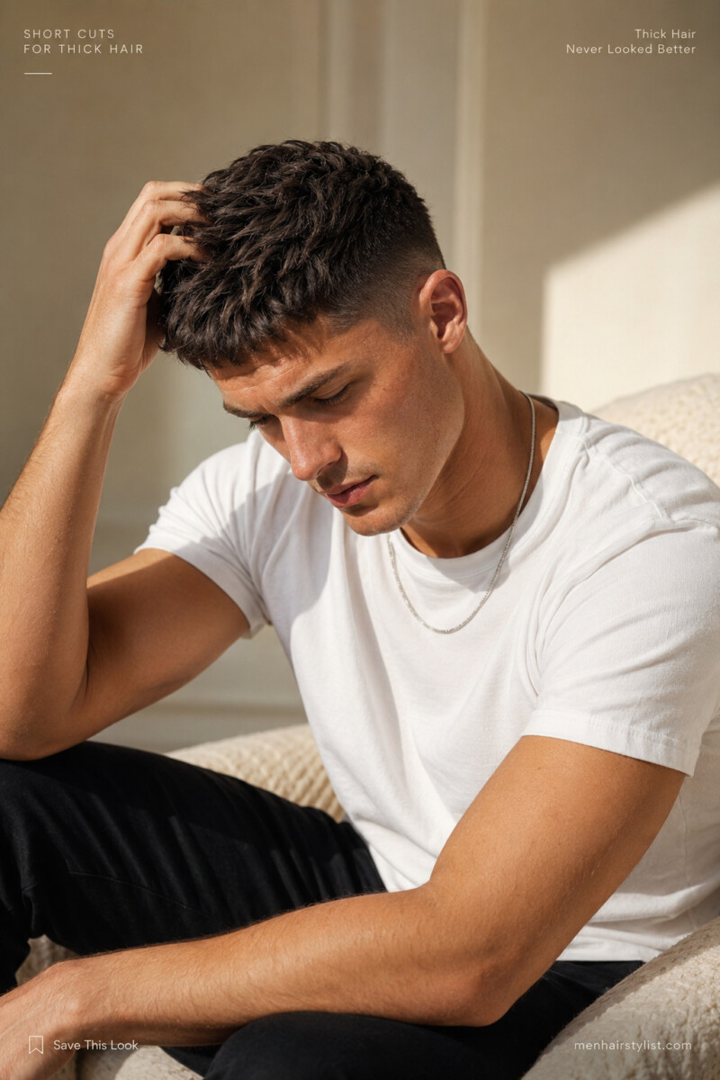 Coupe courte homme élégante