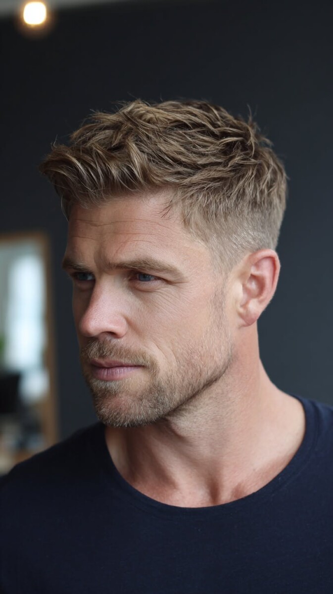 coupe courte élégante homme