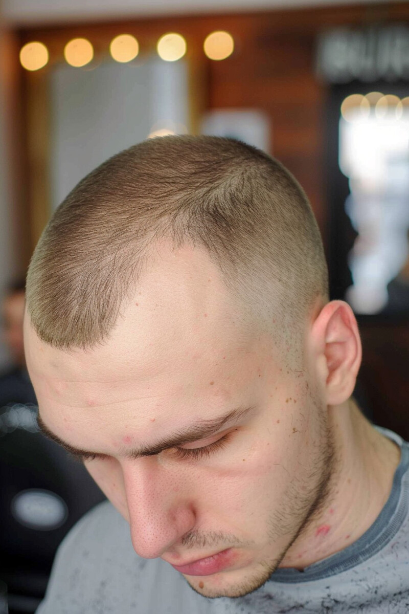 Coupe homme cheveux très court