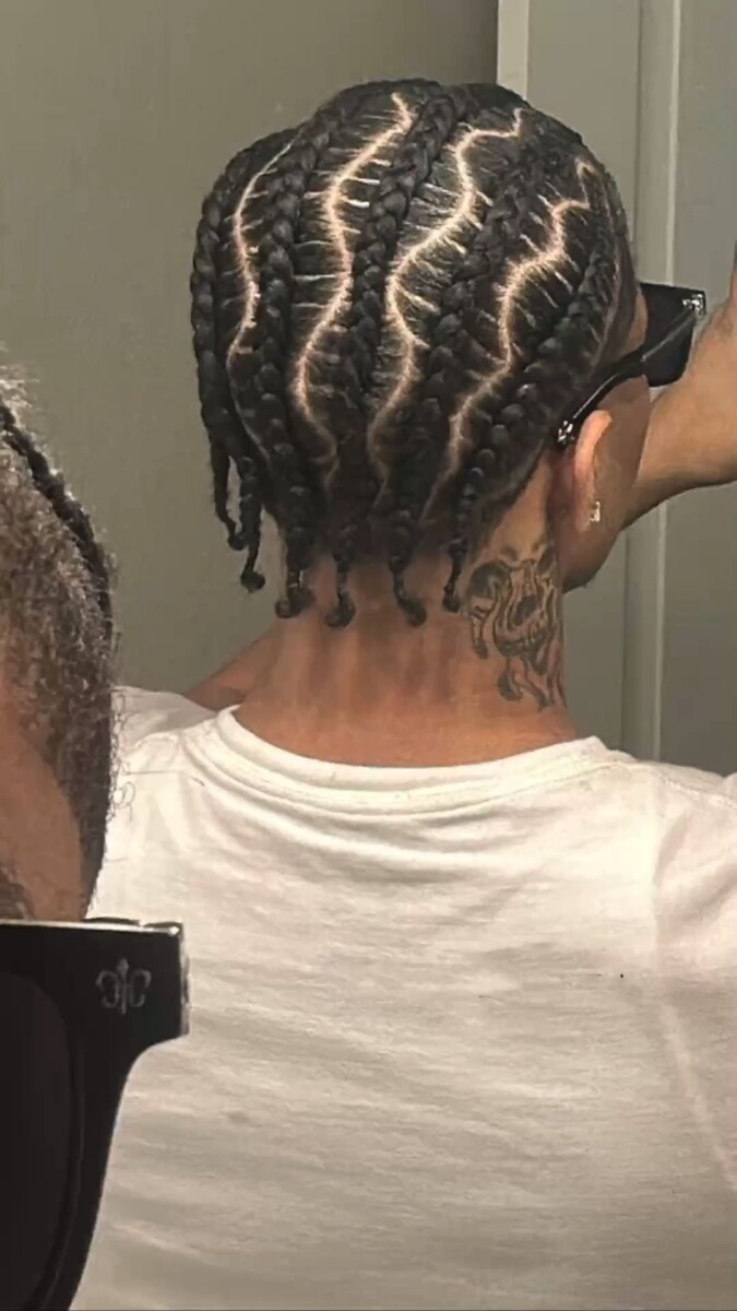 Tresses courtes pour hommes