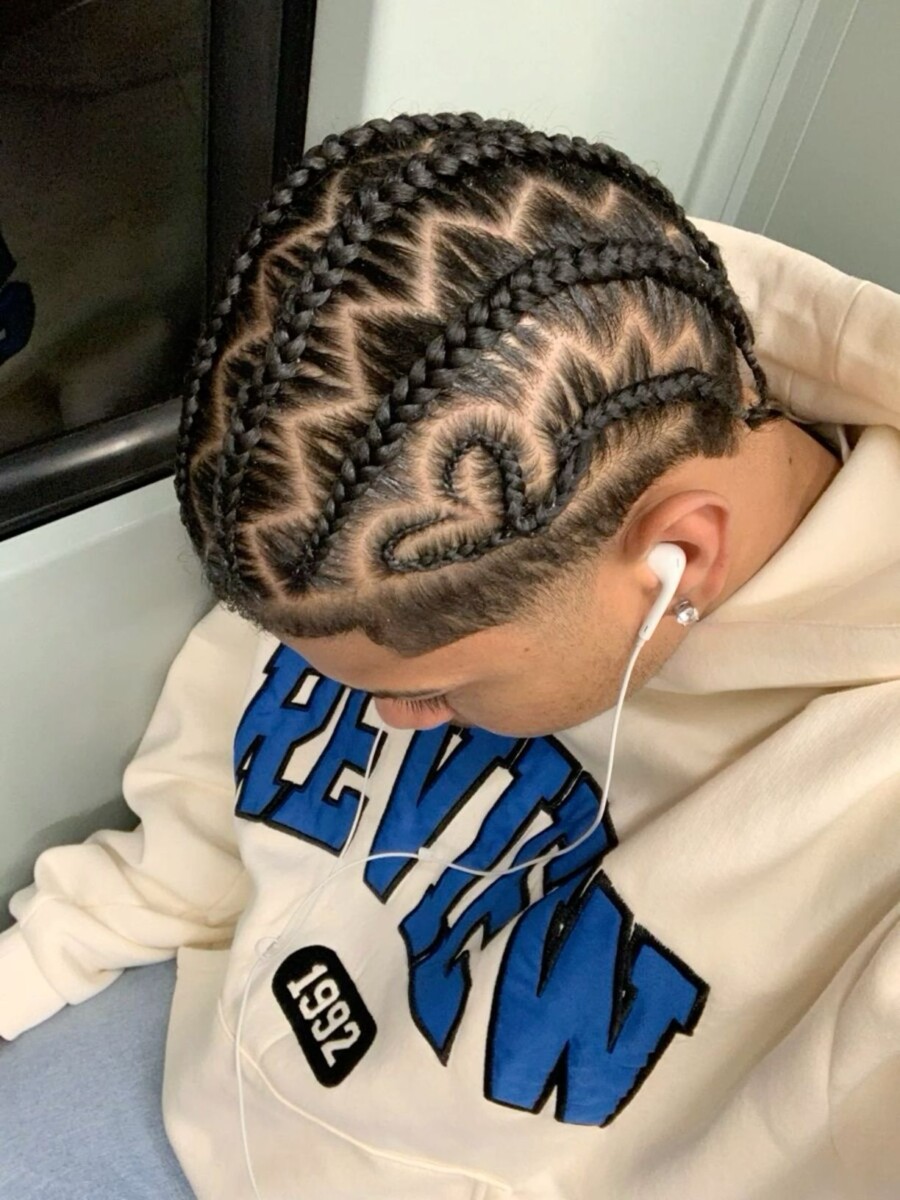 Tresses courtes pour hommes