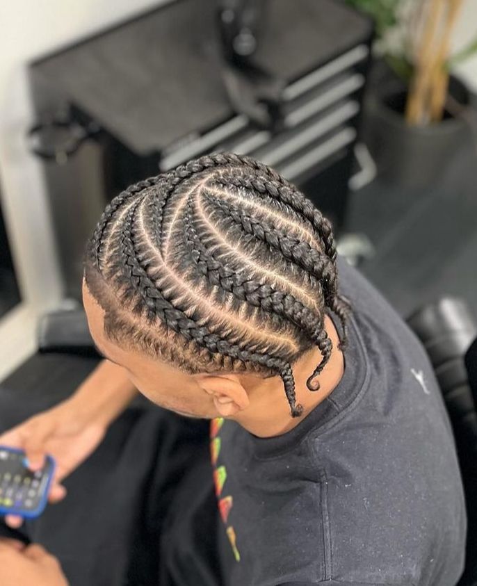 Look court tresse homme