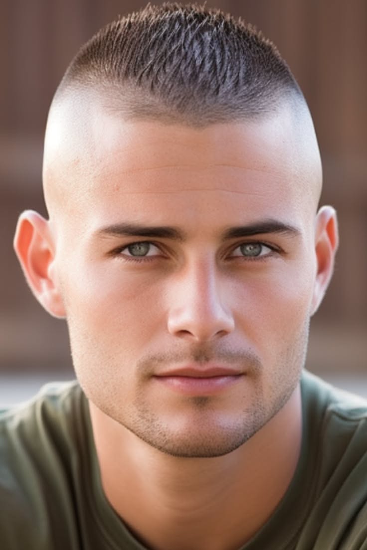 Cheveux homme style court