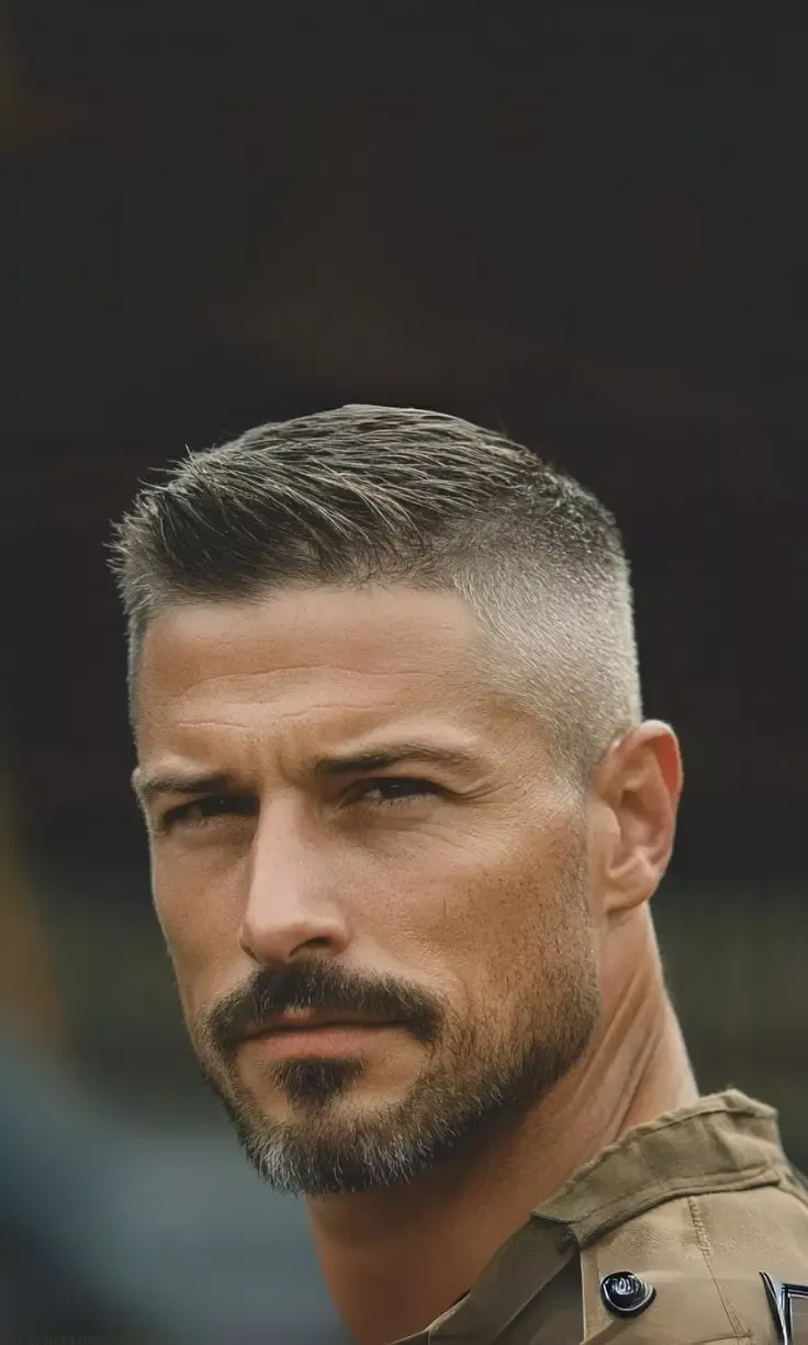 Style coupe barbe courte