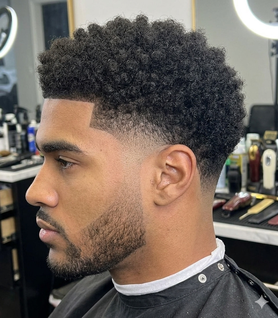 Style coupe afro court