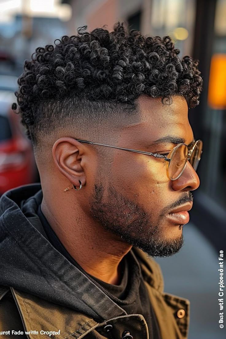 Variations coupe afro homme