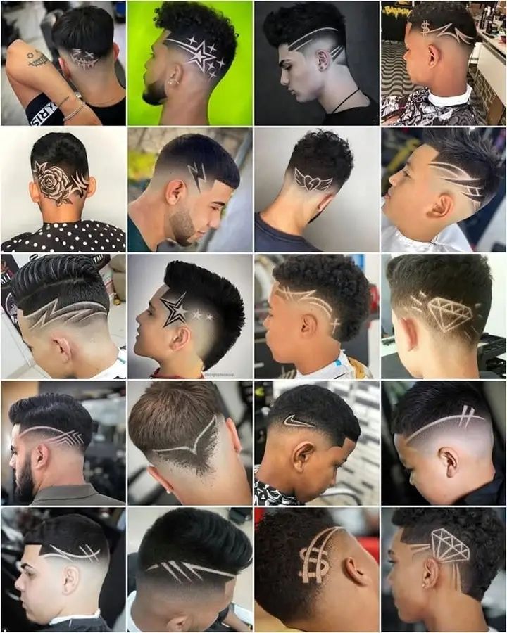 Coupe homme avec trait stylé