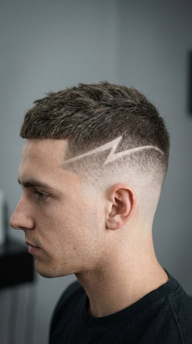 Style masculin avec trait