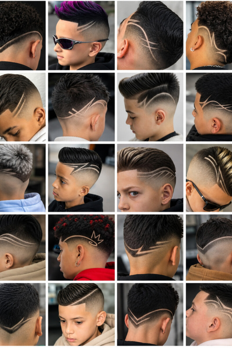 Coupe homme avec trait stylé
