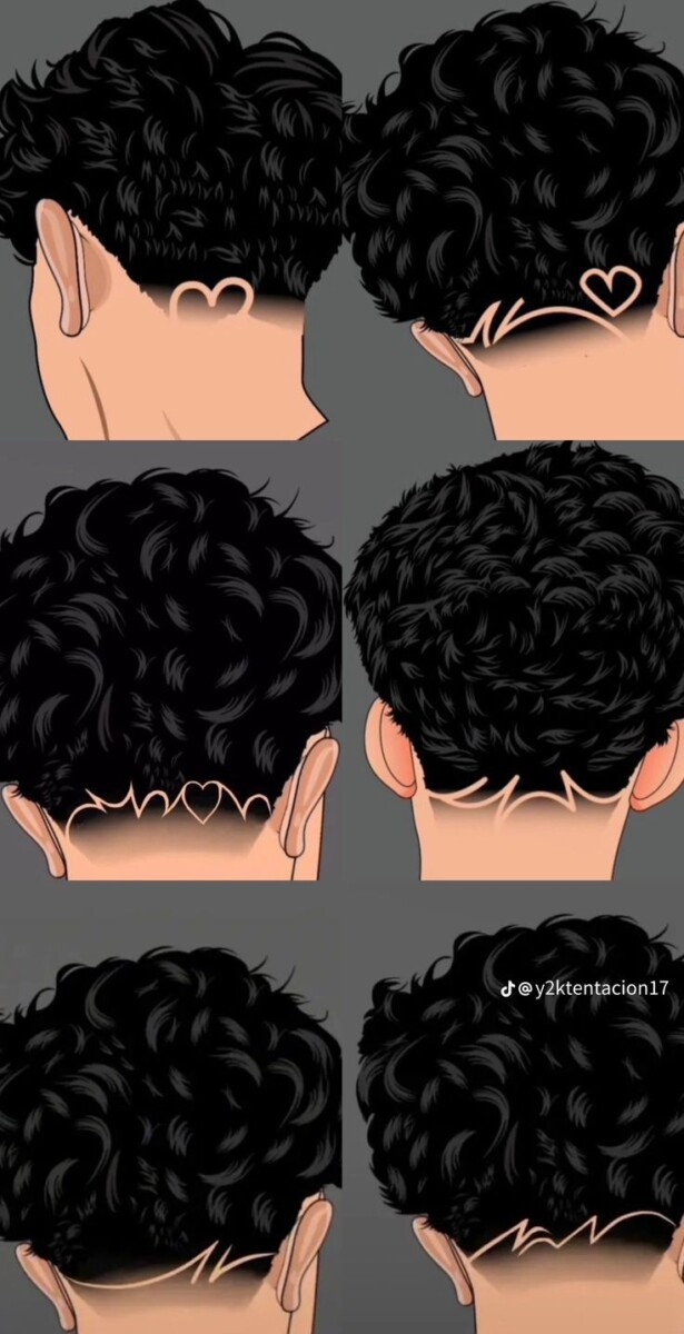 Coupe homme avec trait stylé