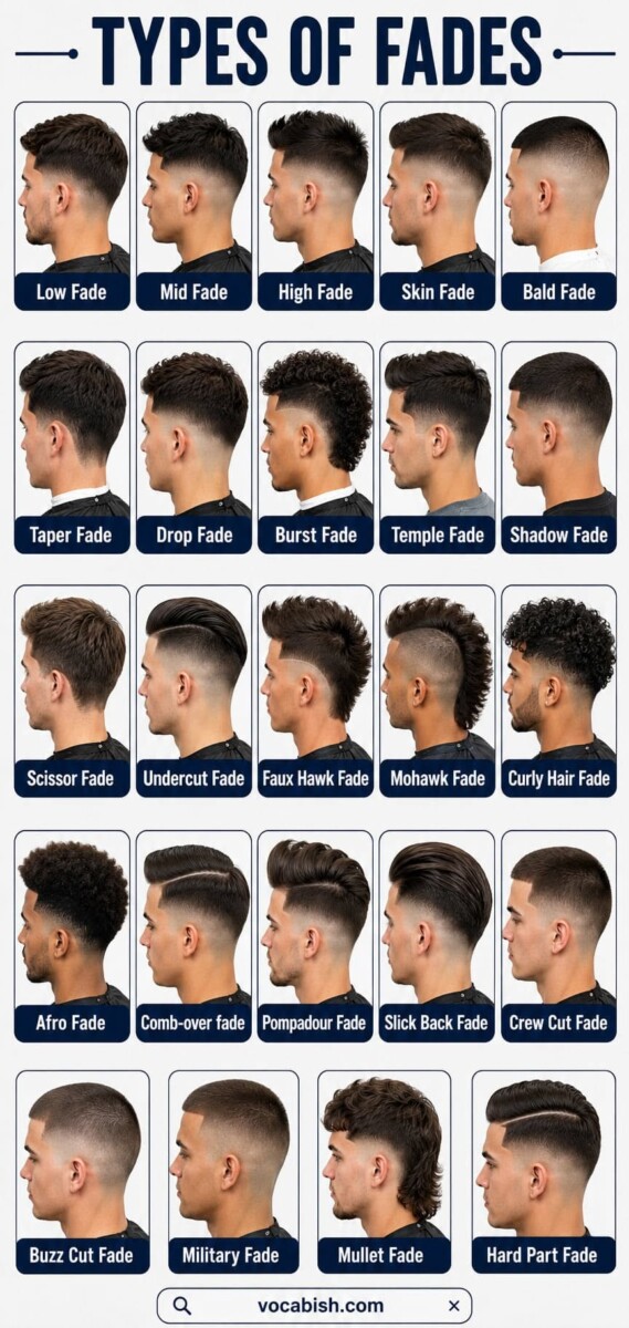 Trait stylé pour cheveux homme