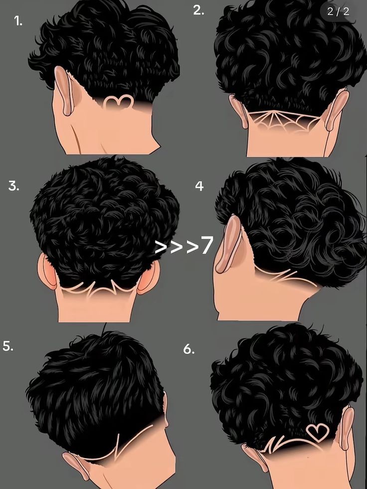 Caractère avec trait cheveux