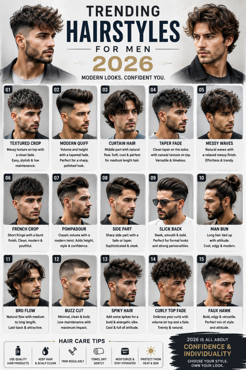 Coupe homme audacieuse