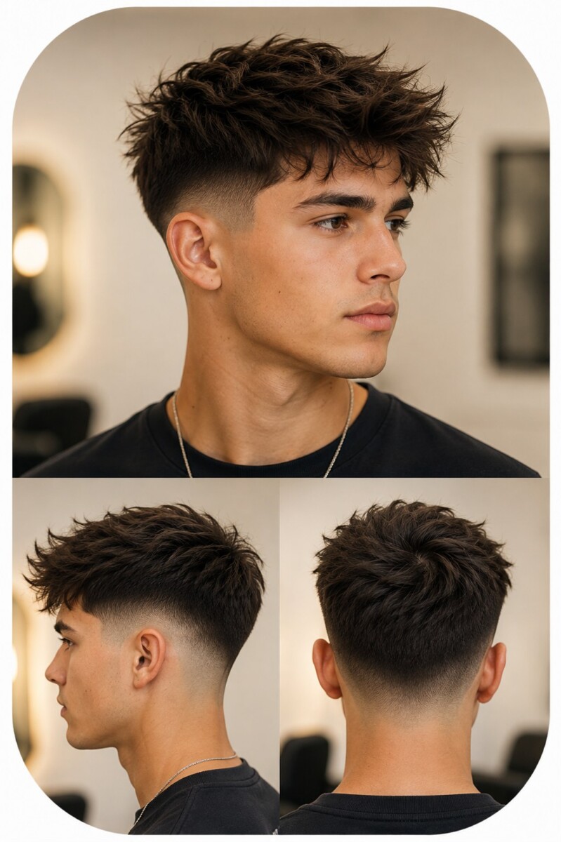 Coupe de cheveux homme stylé Coupe de cheveux homme stylé